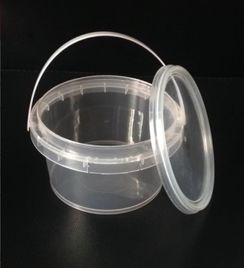 厂家直销380毫升透明食品酸奶蜂蜜包装塑料桶 可印刷、可定制、现货供应